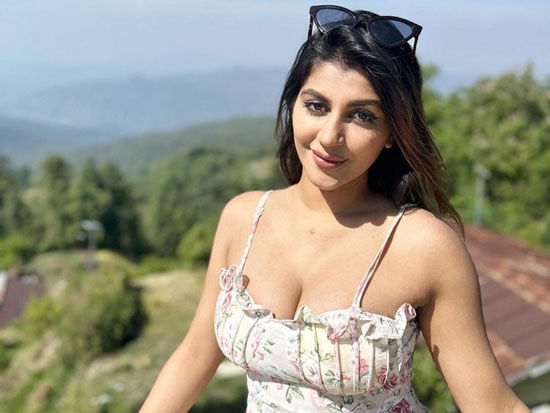 Delightful Looks Of Yashika Aannand In Floral Dress